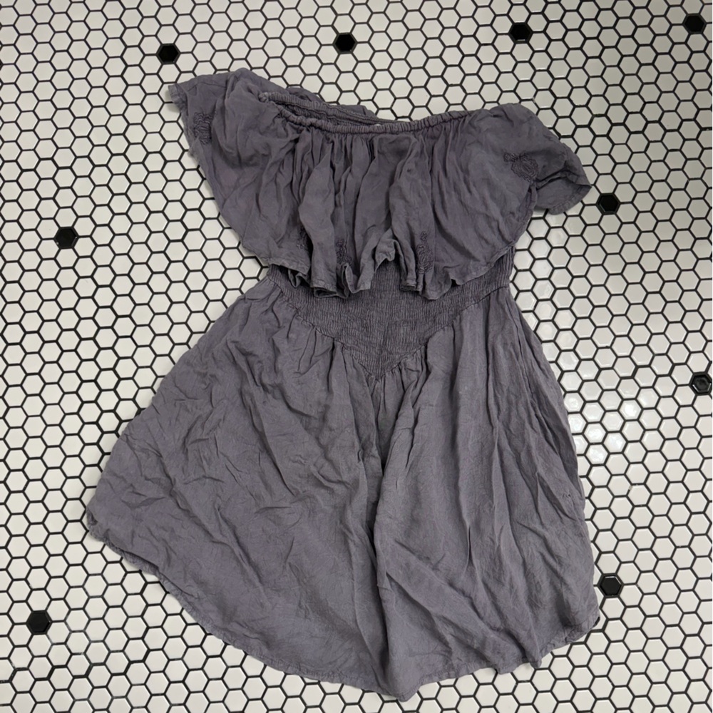 Raya Sun Lavender off shoulder dress romper size small